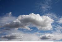 Photo Texture of Blue Clouded Clouds